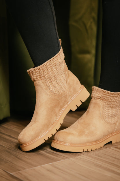 Corky's Taupe Faux Suede Keep Me Warm Boots