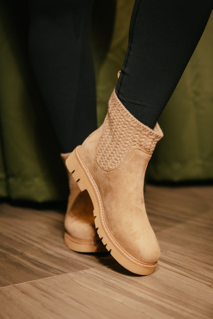 Corky's Taupe Faux Suede Keep Me Warm Boots