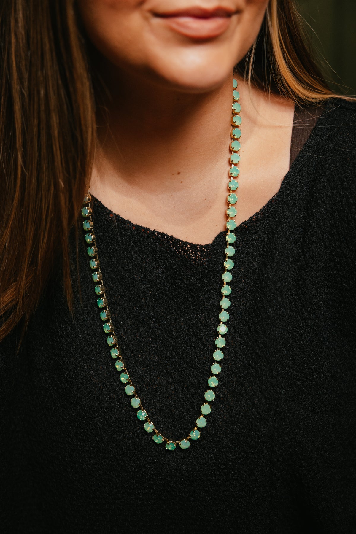 Pop Rocks Necklace In Jade