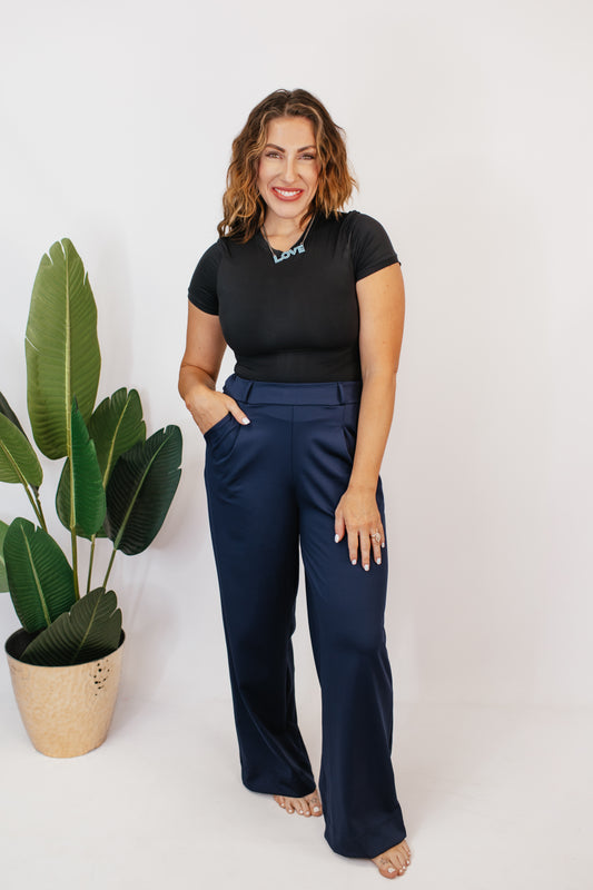 Elevate Everyday Pants In Navy - Reg & Curvy