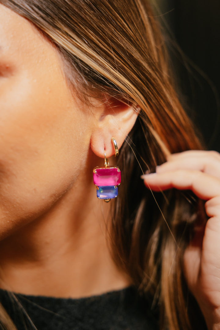 Candy Crush Earrings In Berry
