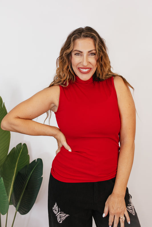 Sleigh the Season Top in Red - Reg & Curvy