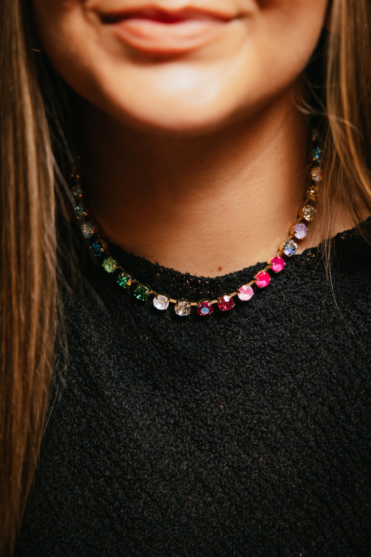 Cherry On Top Necklace In Multi - 16 Inch