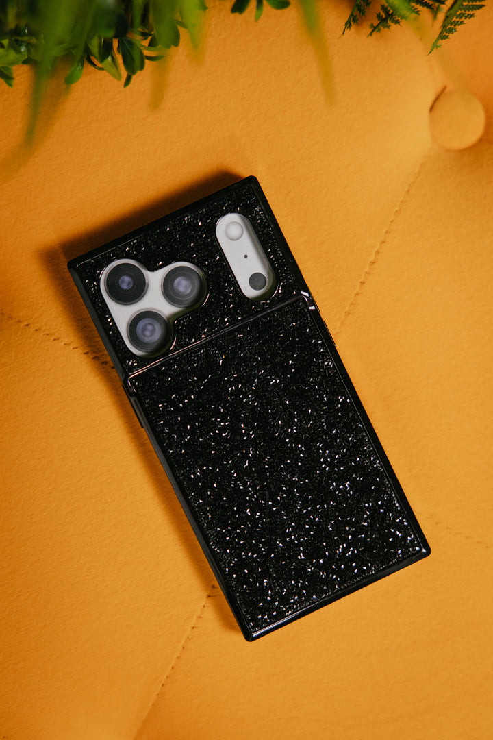 Black Crystal Elegance Magsafe iPhone Case | iPhone 17 Pro