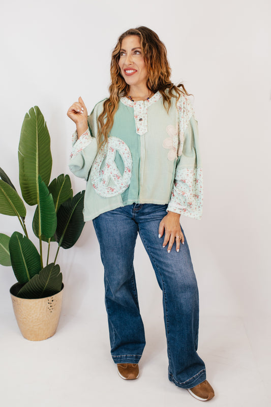 Peace & Petals Top