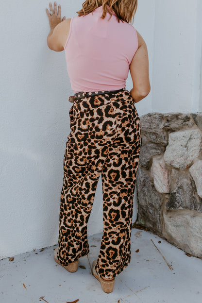 Add To Cart Pants In Leopard - Reg & Curvy