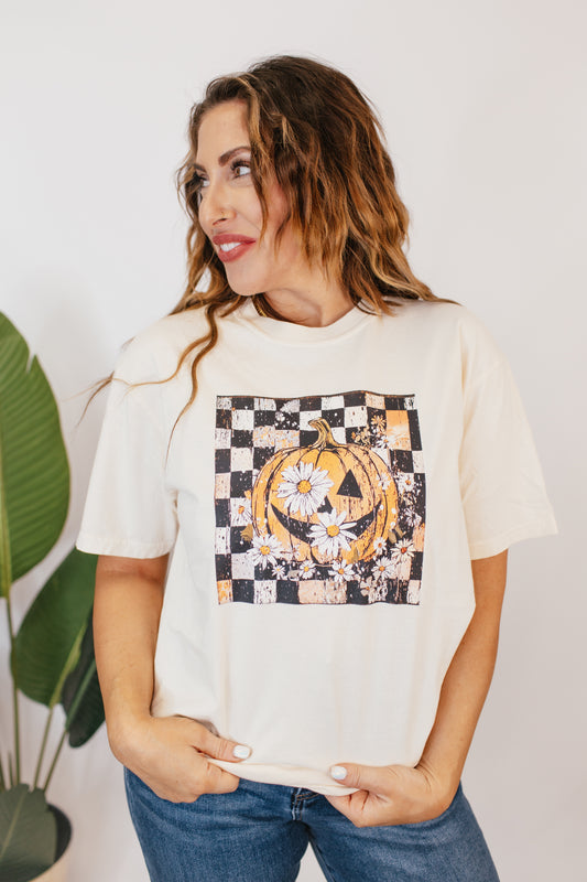 Floral Pumpkin Graphic Tee - FINAL SALE