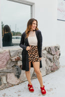 Velvet Crush Duster In Black - Reg & Curvy