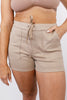 Easy Street Pull On Shorts in Khaki - Reg/Curvy