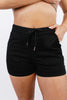 Easy Street Pull On Shorts in Black - Reg/Curvy
