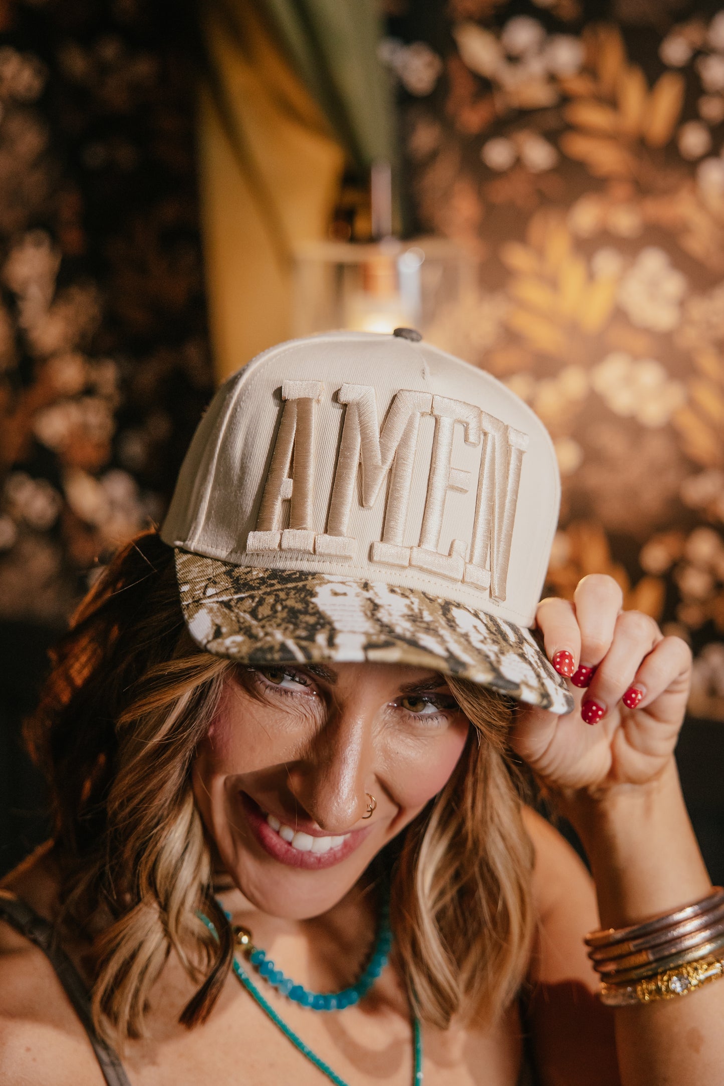 Amen Camo Patch Graphic Trucker Hat - FINAL SALE