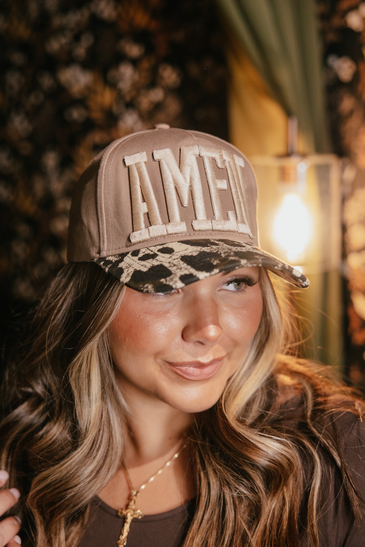 Amen Leopard Patch Graphic Trucker Hat - FINAL SALE