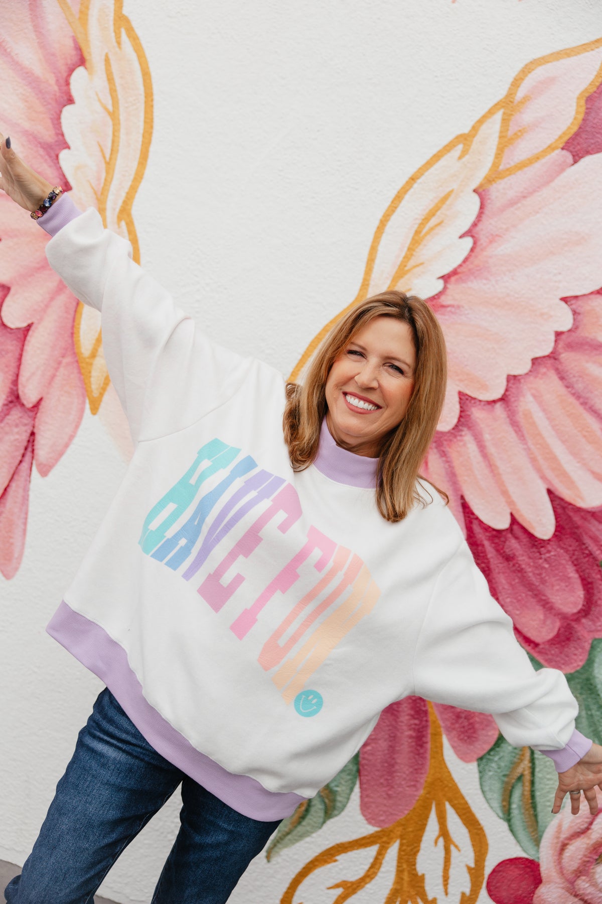 Have Fun 2-Sided Mock Sweatshirt