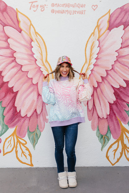 Have Fun 2-Sided Mock Sweatshirt