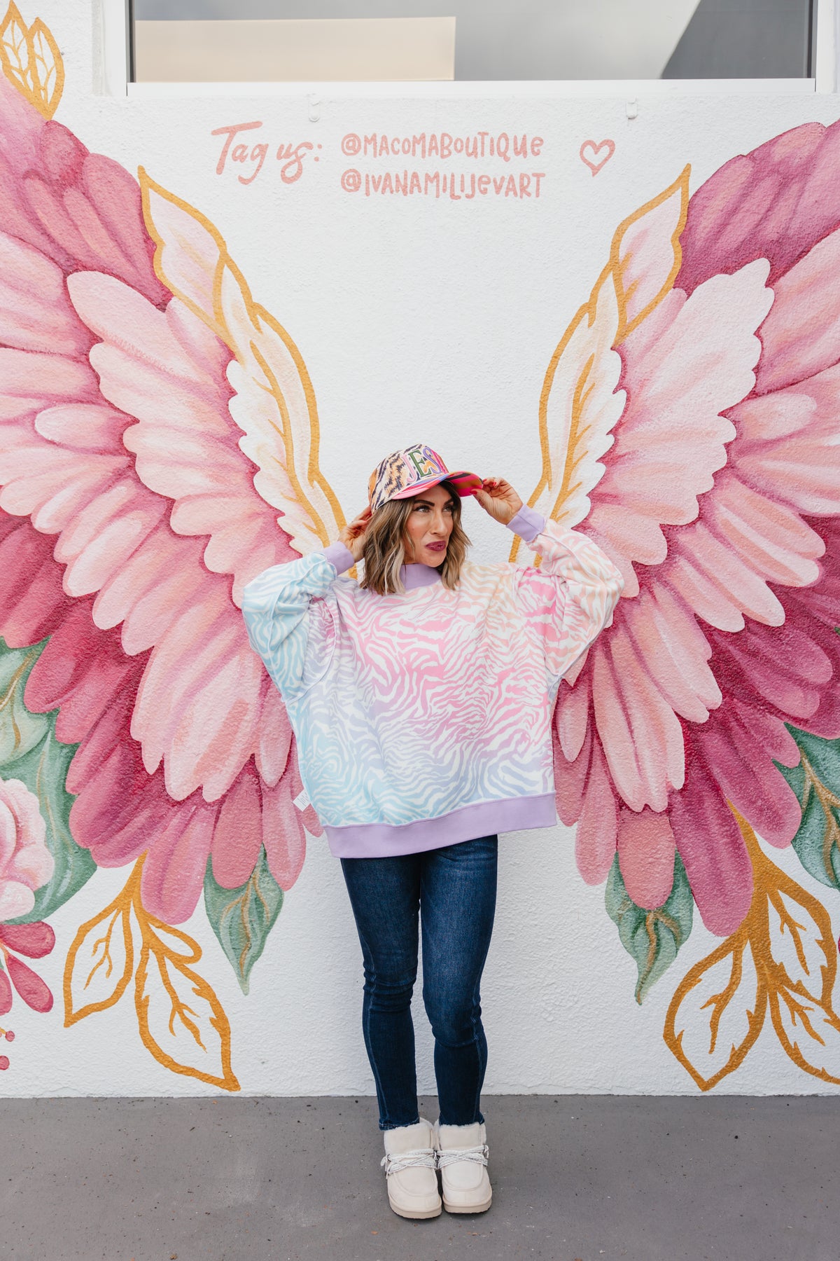 Have Fun 2-Sided Mock Sweatshirt