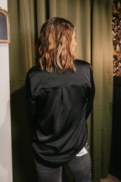 9 To 5 Button Down Top - Macoma Boutique120 Long Sleeve