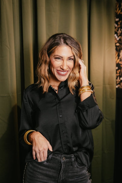 9 To 5 Button Down Top - Macoma Boutique120 Long Sleeve