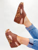 Corky's Cognac Tumbled Carley Sandals