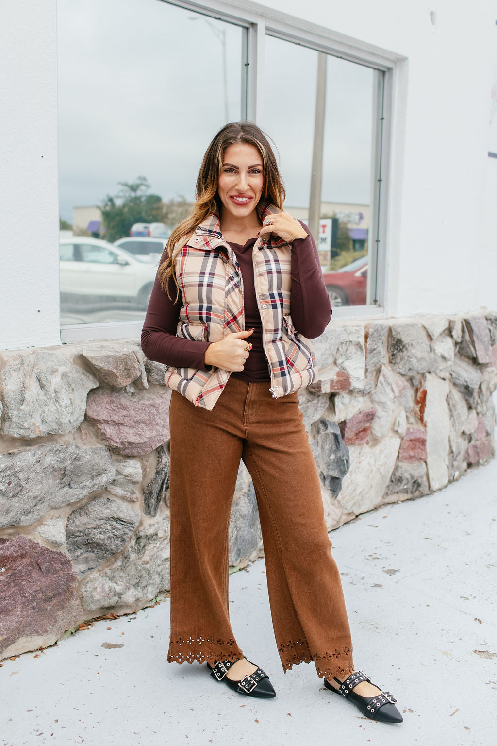 Autumn Stroll Plaid Vest