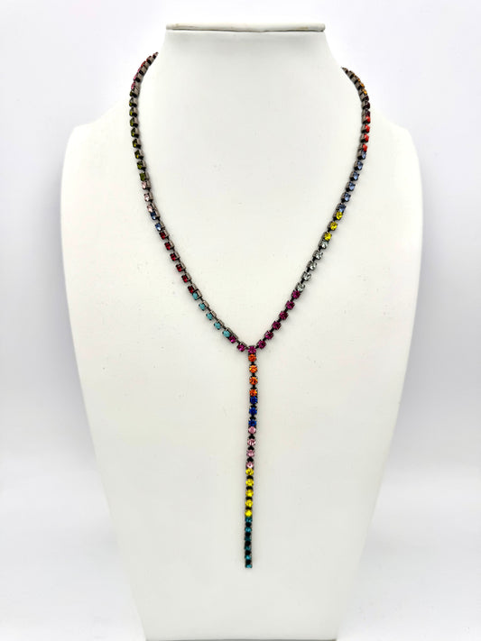 Tova Kassandra Necklace in Antique Silver Multi - FINAL SALE
