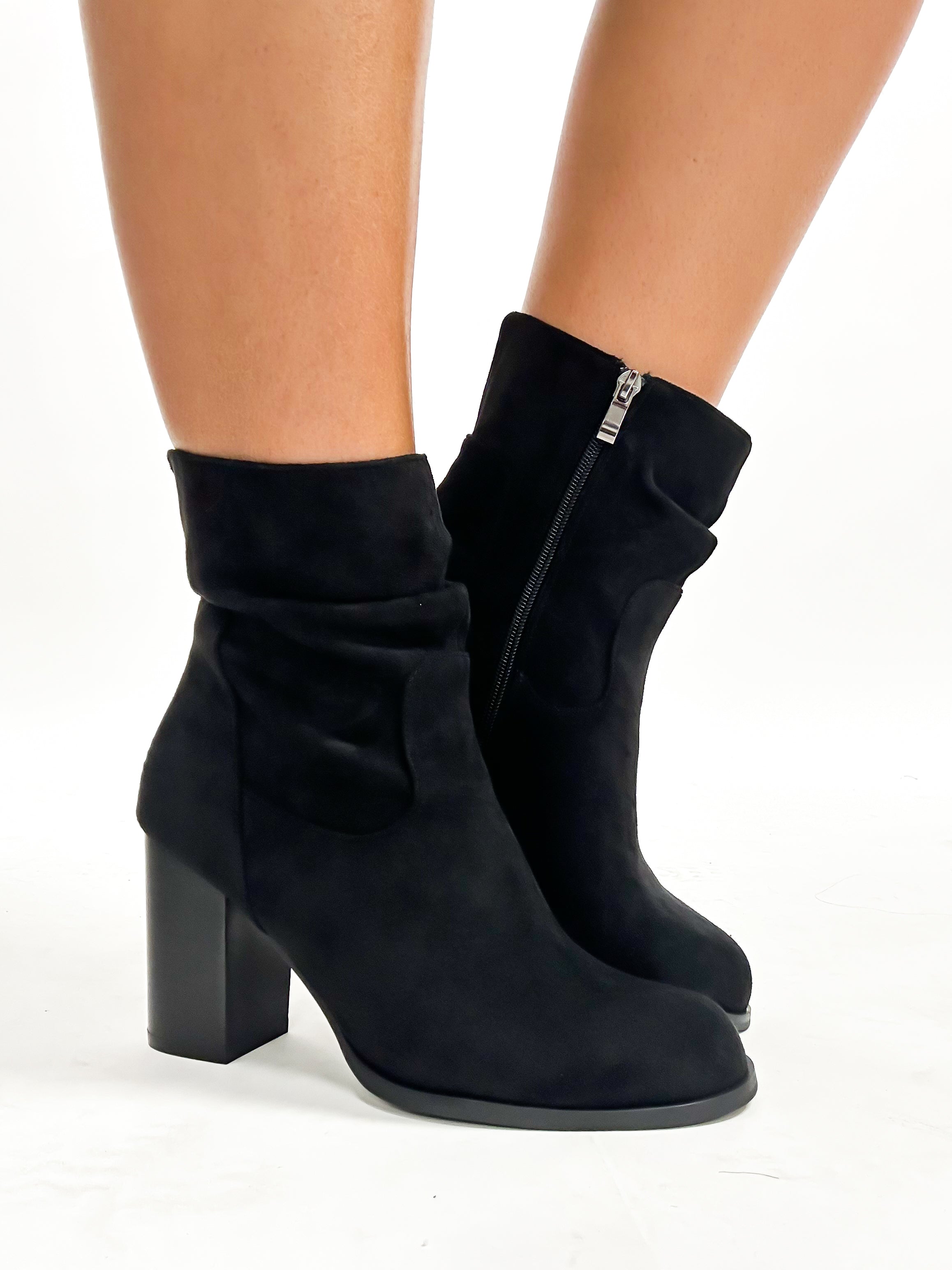 Corky s Black Faux Suede Last Call Boots