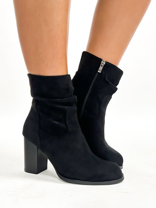 Corky's Black Faux Suede Last Call Boots