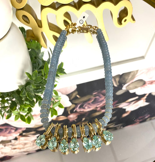 Tova Leah Necklace in Blue