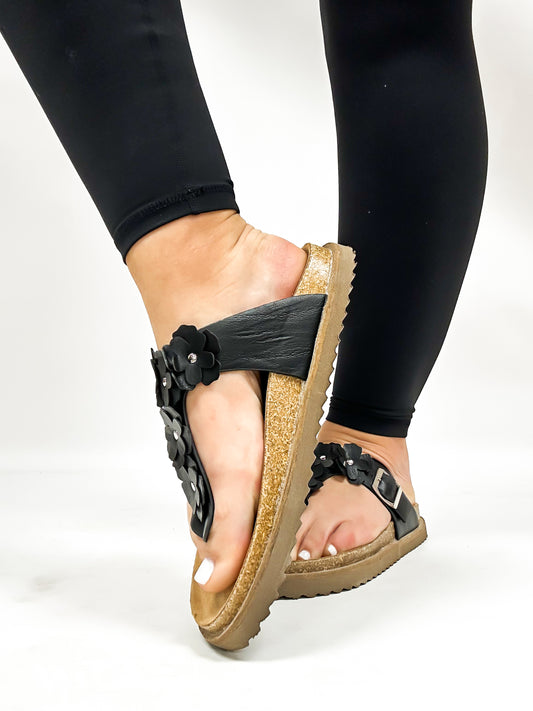 Corky's Black Bless Her Heart Sandals