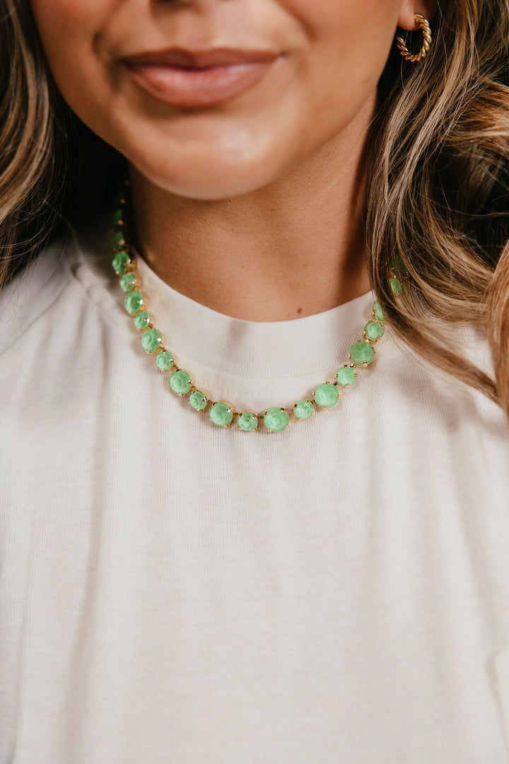 Catching Compliments Necklace 8/10MM in Jade Green