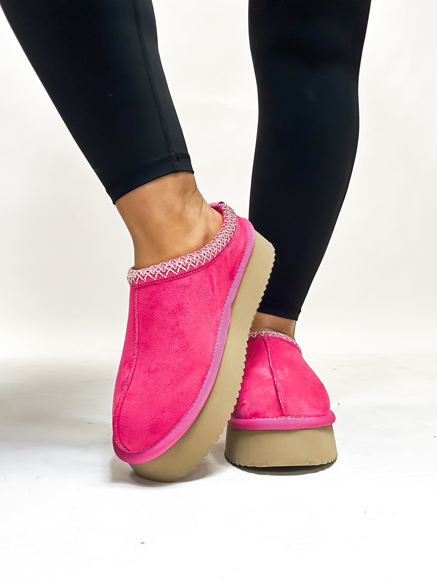 Chaussures Pillow Talk en simili-daim fuchsia de Corky