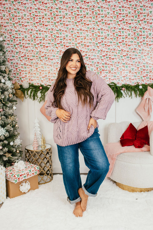 BLACK FRIDAY Deal Frosted Lilac Sweater