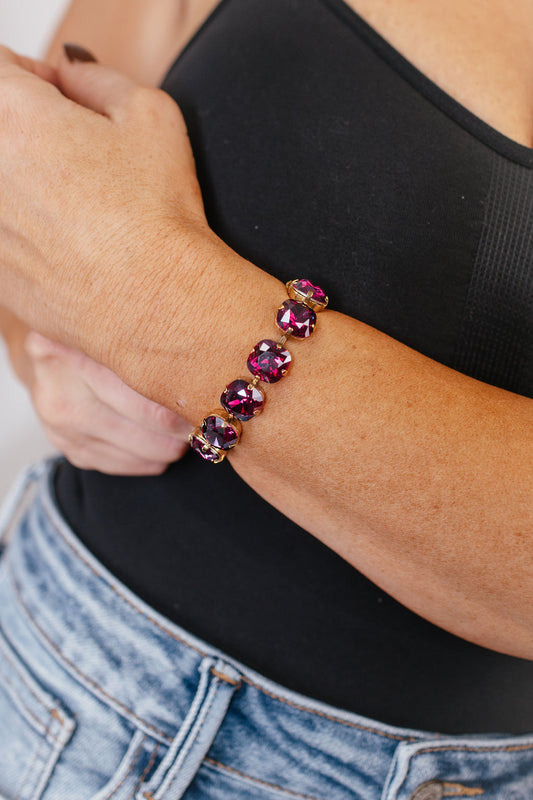 Tova Indra Bracelet in Fuchsia Brandy