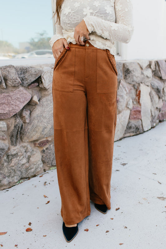 Suede Dreams Wide Leg Pant