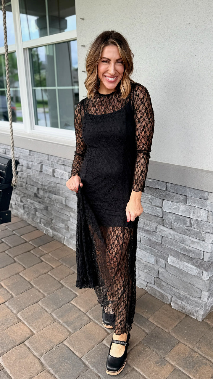 Black Rose Dress