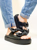 Corky's Black Lil Bit Knotty Sandals