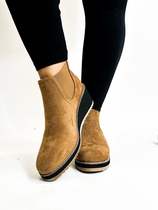 Corky's Tobacco Faux Suede Love You a Latte Boots