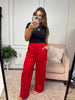 Elevate Everyday Pants In Red - Reg & Curvy