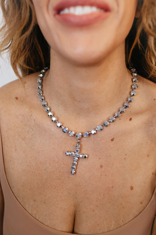 Tova Mini Donatella Necklace in Chrome - FINAL SALE