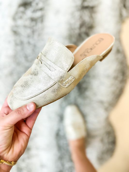 Corky's Gold Metallic It's Fall Ya'll Shoes