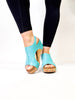 Corky's Teal Carley Sandals