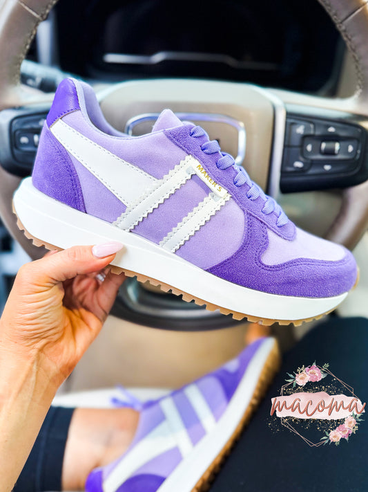 Purple Retro Rush Sneakers