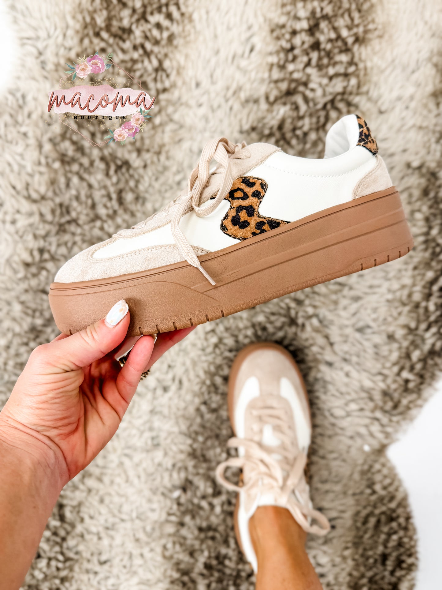 Corky's Ivory Pop Off Sneakers