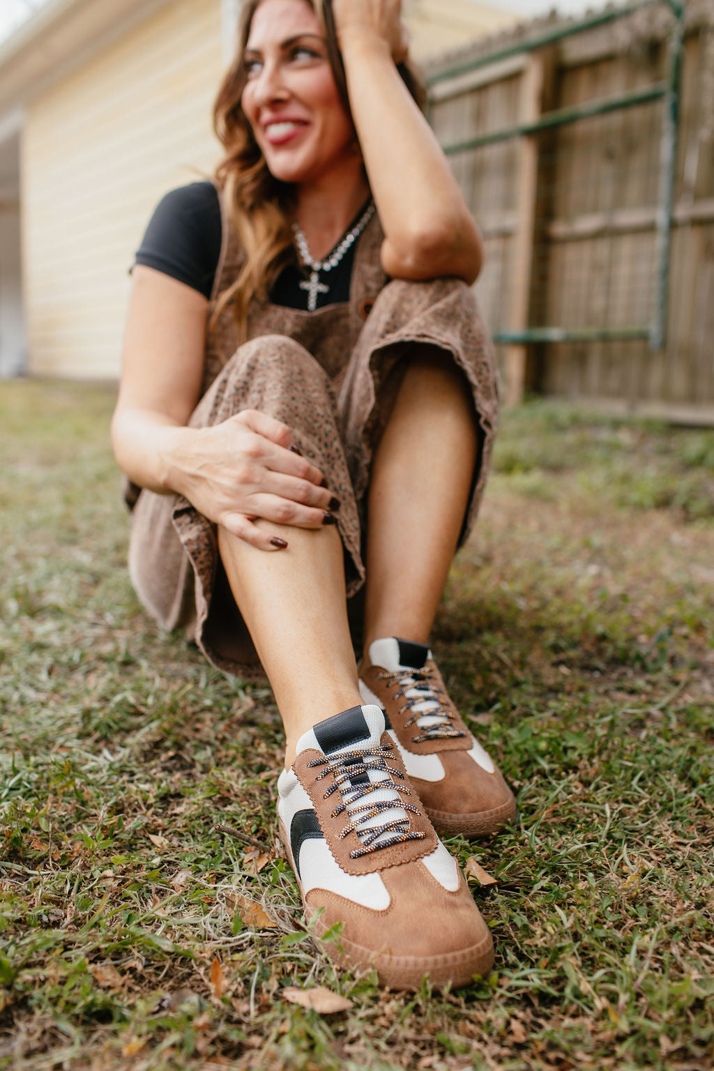 Corky's Tan Combo Spoiler Alert Sneakers