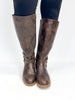 Corky's Espresso Crinkle Hay Bale Wide Calf Friendly Boots