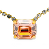 Tova Rhys Rectangle Necklace in Light Rose Lemon - FINAL SALE