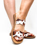 Corky's Brown Cow Wishy Washy Sandals