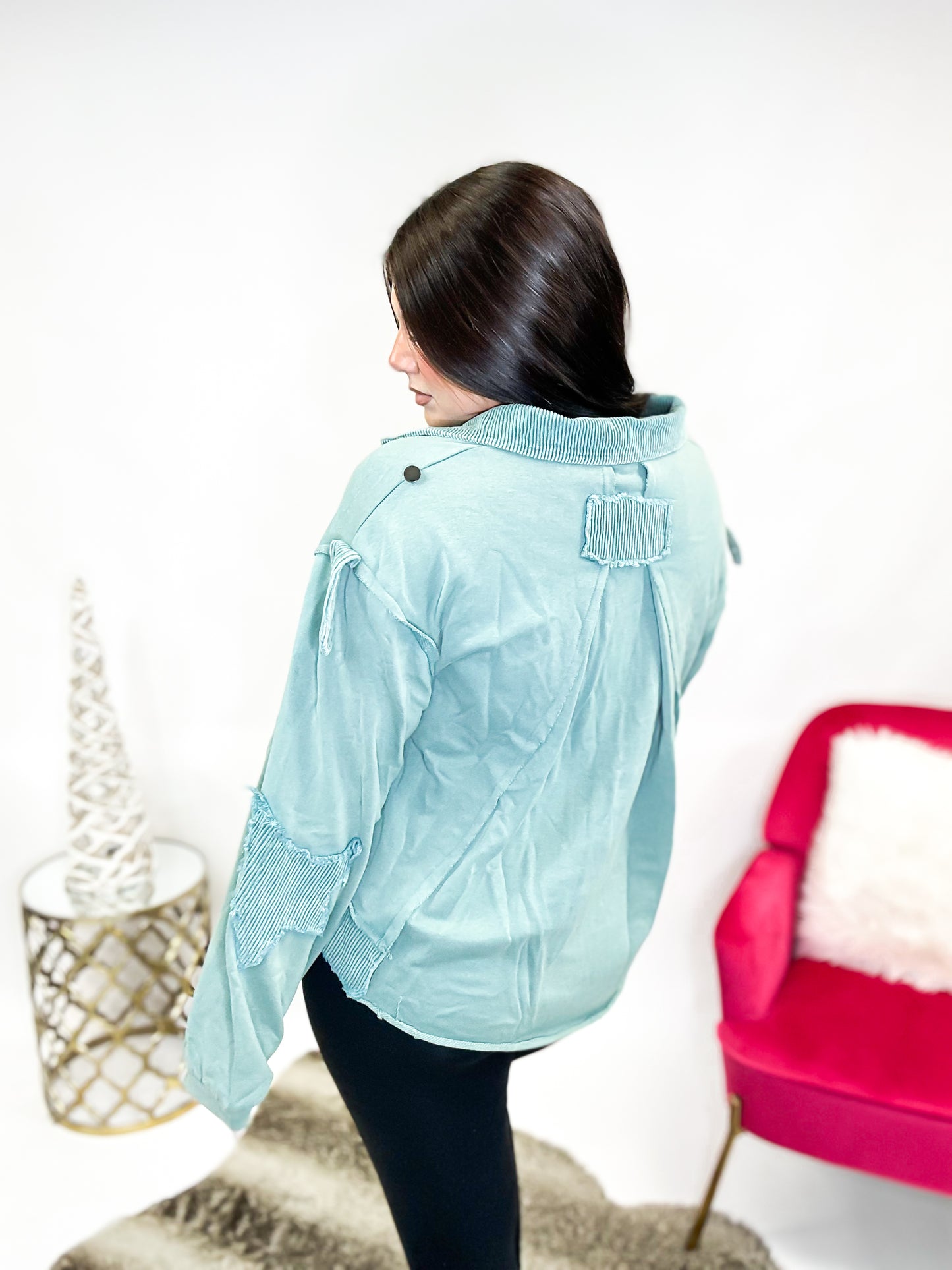 Teal Trail Shacket