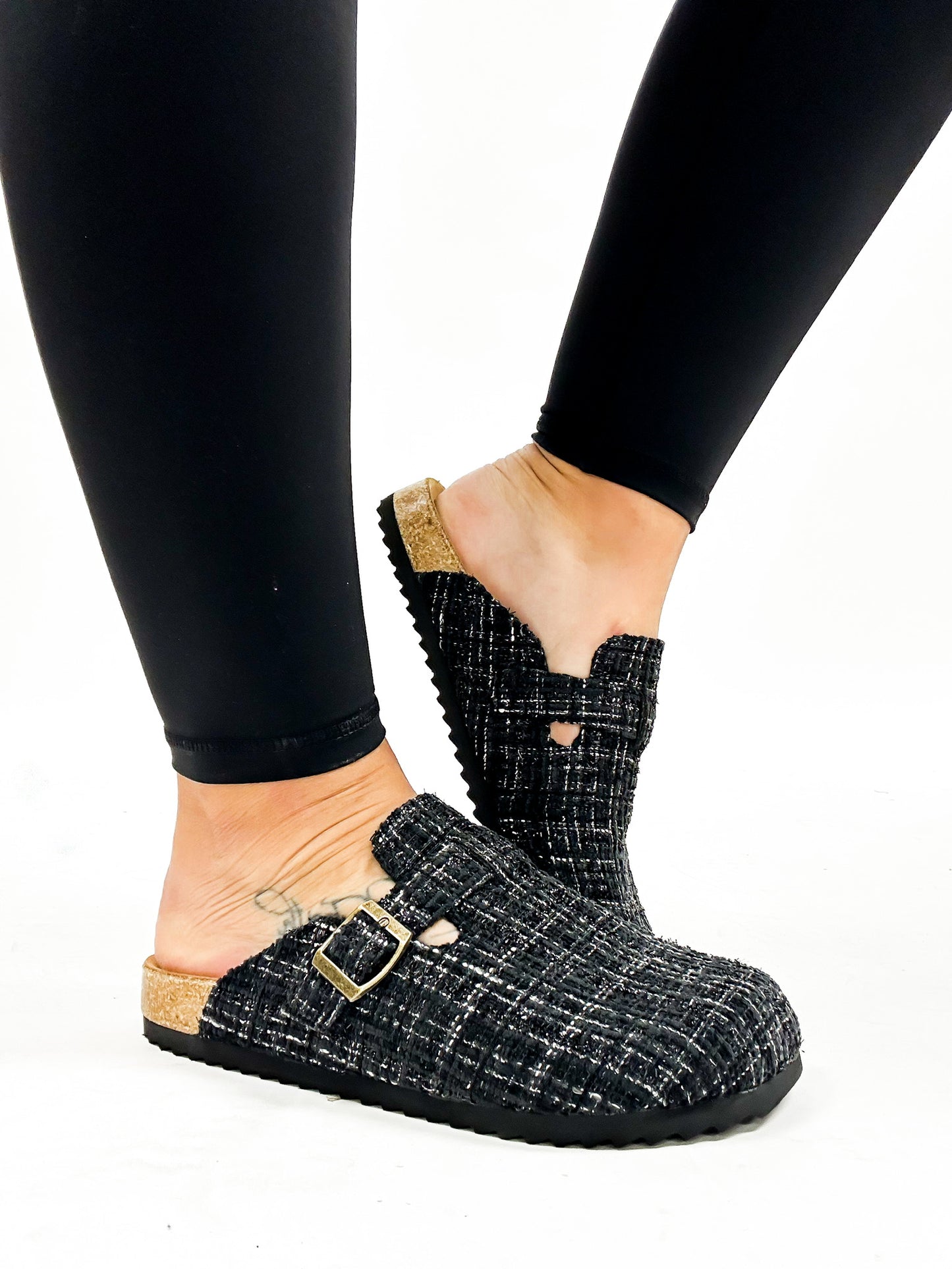 Corky's Black White Tweed One For The Books Shoes FINAL SALE