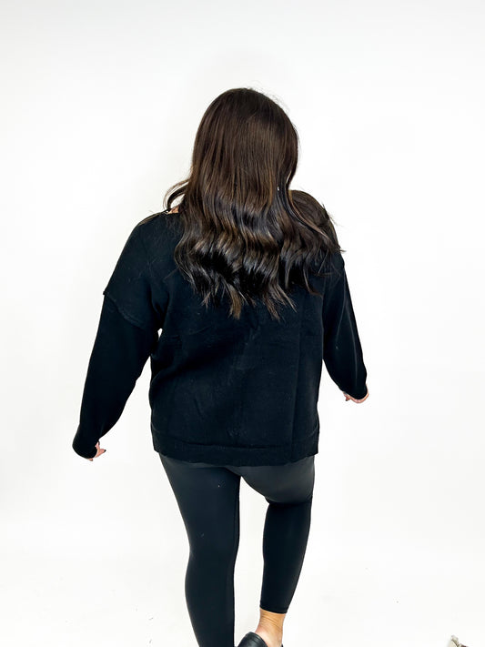 Fan Favorite Sweater in Black - Reg/Curvy