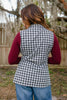 Get The Job Done Vest In Houndstooth - Reg & Curvy